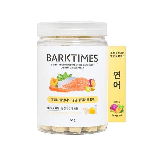 [ 韓國直送 🇰🇷 ]  Bark Times 每日均衡營養 三文魚 X 蔬果 護關節凍乾 (55g)