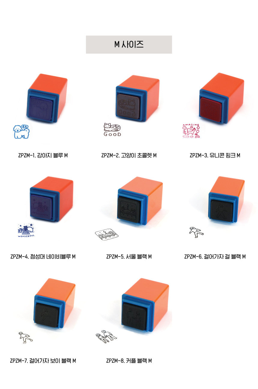 [ 韓國直送 🇰🇷 ] 療癒系寵物插畫家 貓咪//狗狗款印章（韓國製）