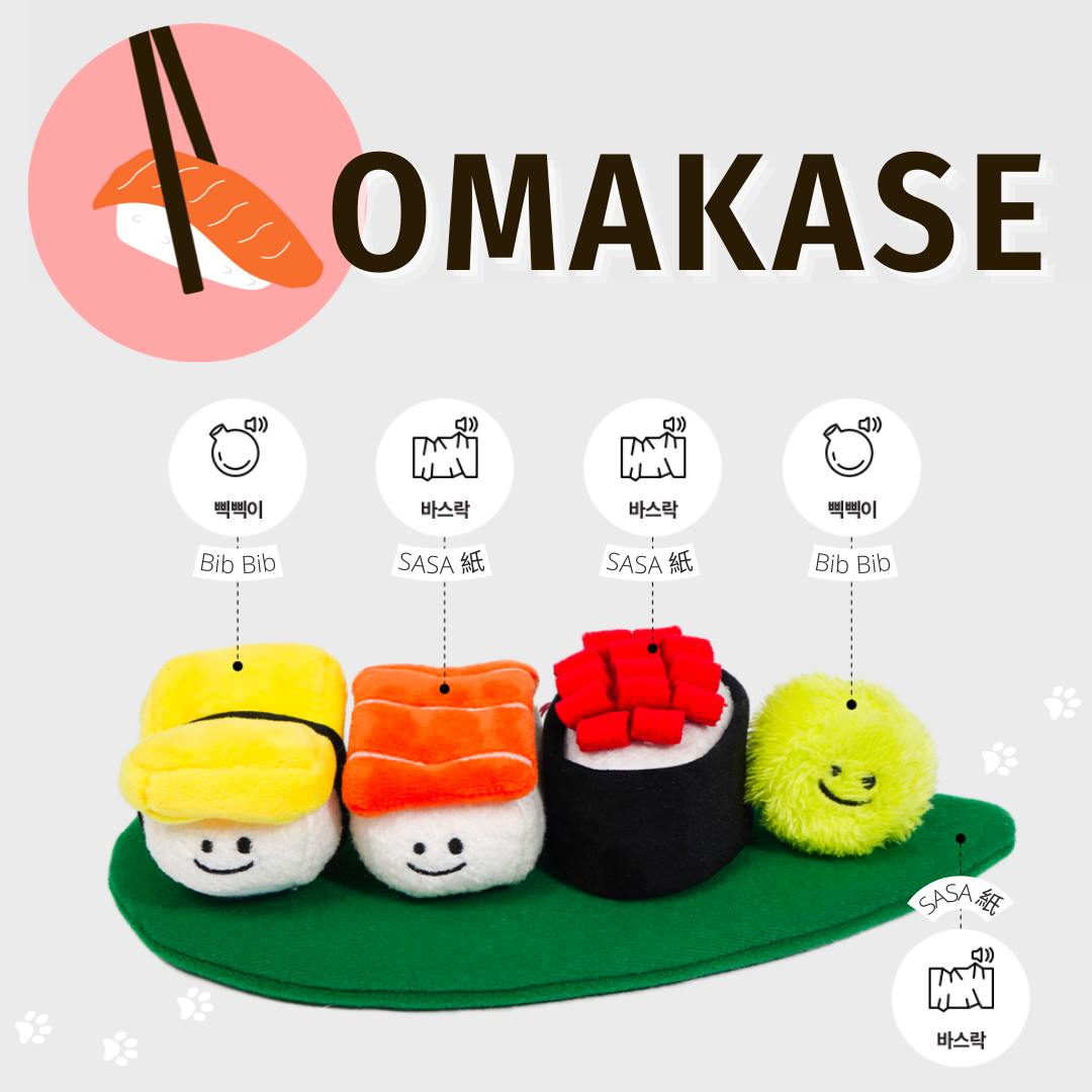 [ 韓國直送 🇰🇷 ] OMAKASE 廚師發板藏食玩具 5 件套🍣👩🏻‍🍳