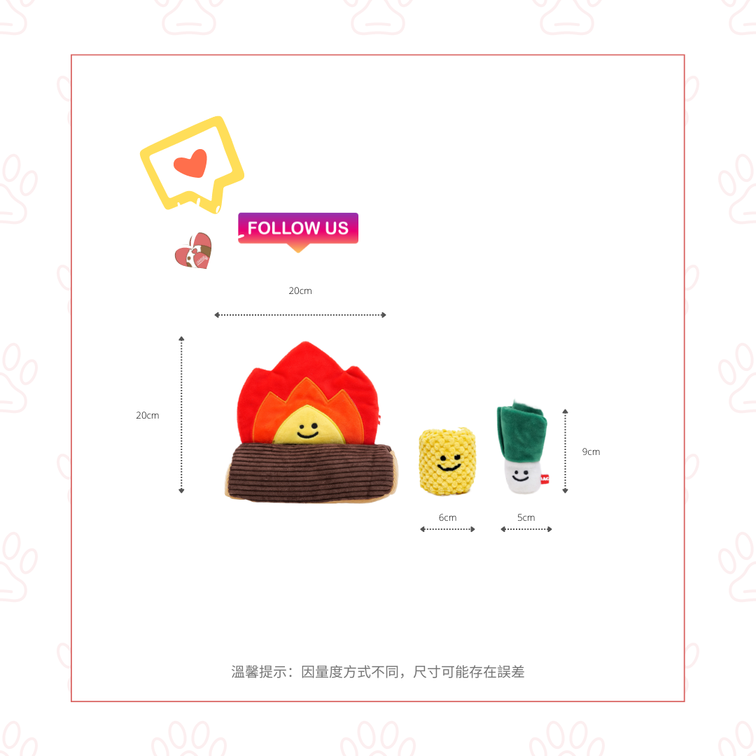 [韓國直送🇰🇷] Campfire 營火藏食玩具 3 件套🪵🔥