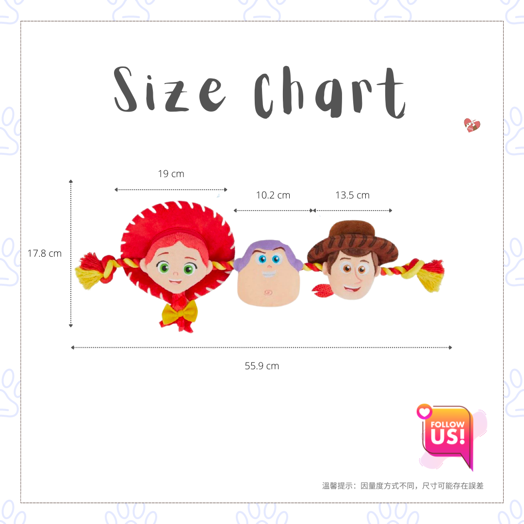 [ 美國直送 🇺🇸 ] 迪士尼正版 Toy Story 胡迪、巴斯、翠斯拔河玩具🪢